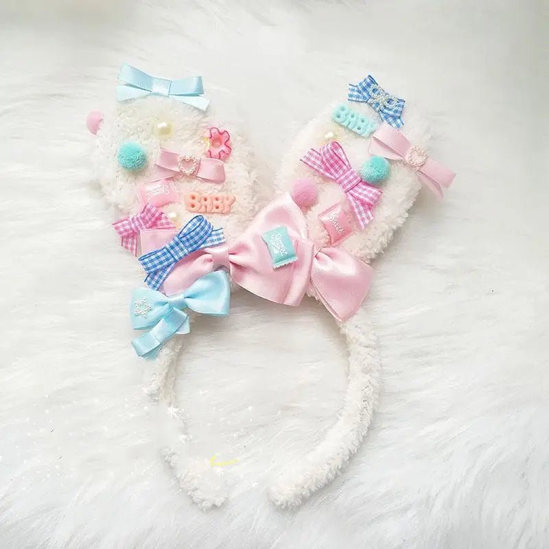 Adorable Bunny Ear Headband for Kawaii and Fairy - Kei Fans - Cosparty