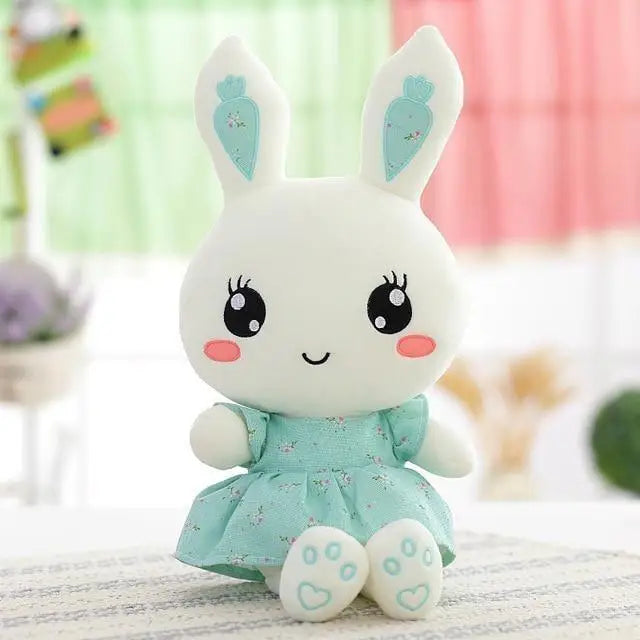 Kawaii Bunny Rabbit Plush Stuffed Animal Toys 40cm Large Plushies Cute Pink and Blue