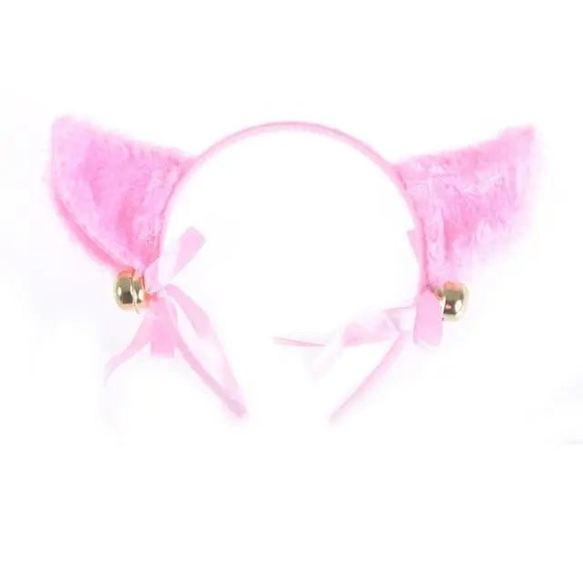 Adorable Faux Fur Fox and Kitten Ears Headband for Kawaii Outfits - Cosparty