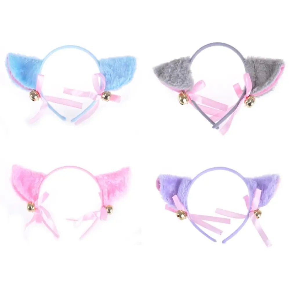 Adorable Faux Fur Fox and Kitten Ears Headband for Kawaii Outfits - Cosparty