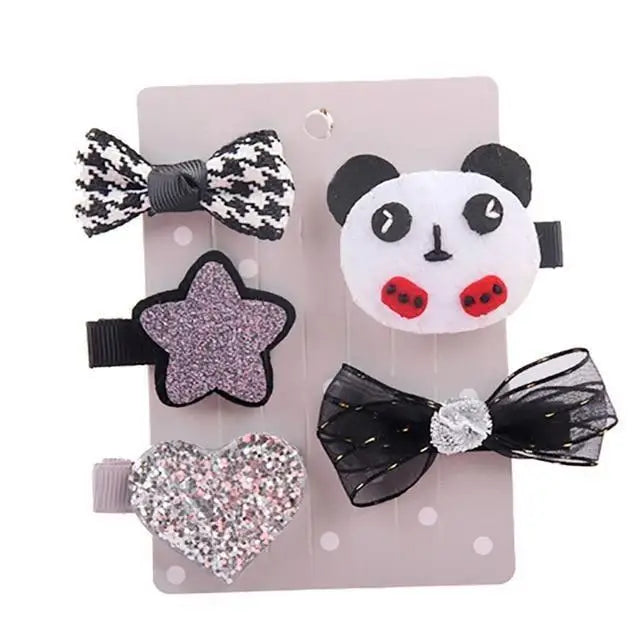 Sweet Hair Barrettes - Panda - Hair