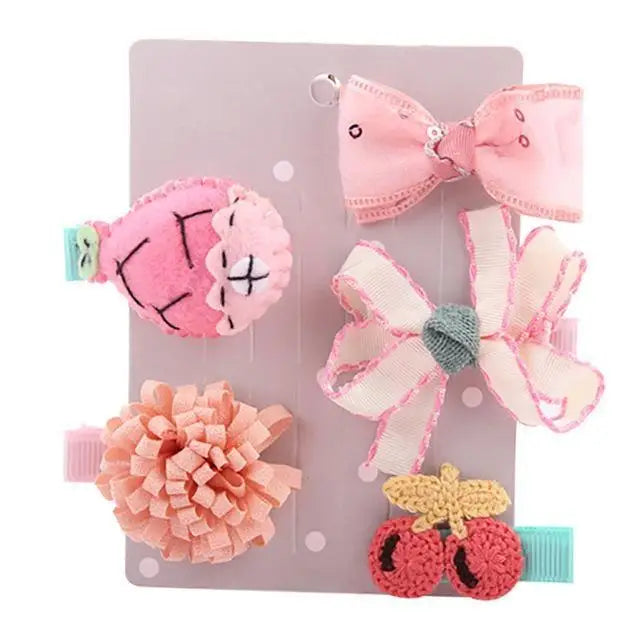 Sweet Hair Barrettes - Pink - Hair