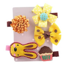 Sweet Hair Barrettes - Yellow Rabbit - Hair