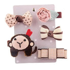 Sweet Hair Barrettes - Monkey - Hair