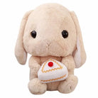 Adorable Fluffy Baby Bunny Rabbit Plush Toy - Brown - stuffed animal