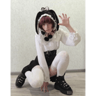 Adorable Fuzzy Bunny Ear Plush Hat for a Whimsical Winter Look - Cosparty