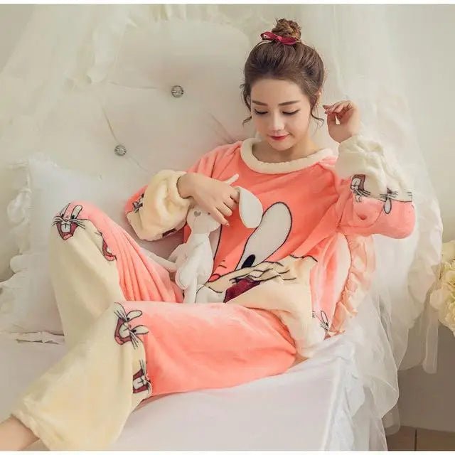 Adorable Fuzzy Pajama Sets for a Cozy Kawaii Look - Cosparty