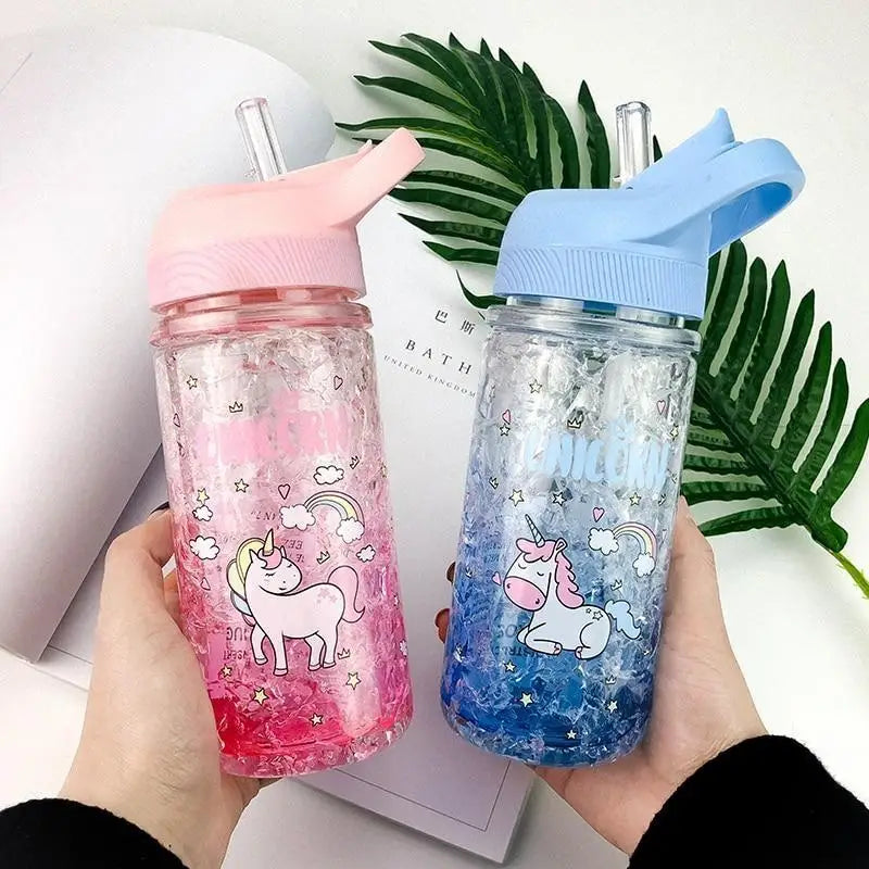 Adorable Glittery Unicorn Water Bottle In Stock in 4 Colors - cup