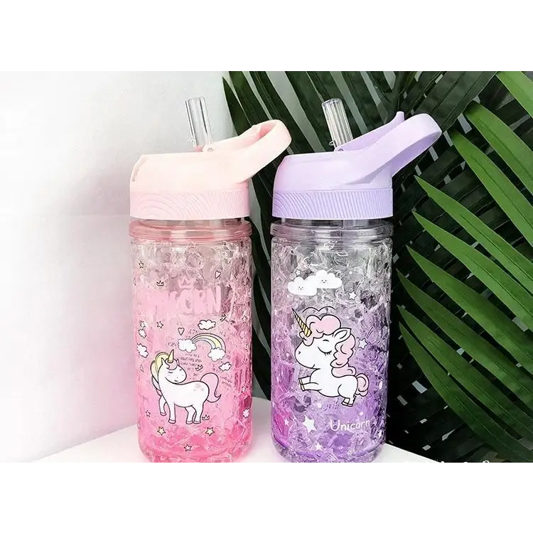Adorable Glittery Unicorn Water Bottle In Stock in 4 Colors - cup