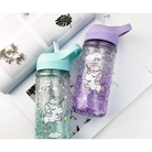 Adorable Glittery Unicorn Water Bottle In Stock in 4 Colors - cup