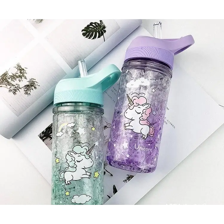 Adorable Glittery Unicorn Water Bottle In Stock in 4 Colors - cup
