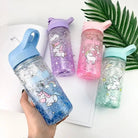 Adorable Glittery Unicorn Water Bottle In Stock in 4 Colors - Cosparty
