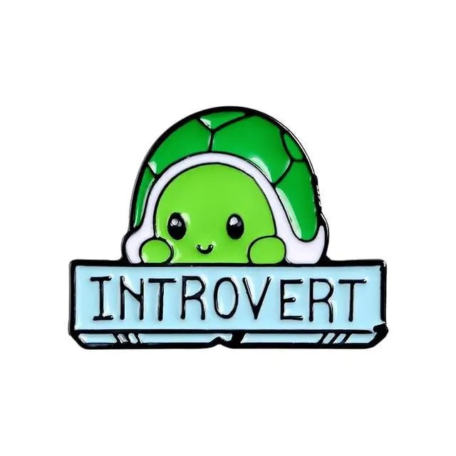 Adorable Introvert Turtle Enamel Pins - Cosparty