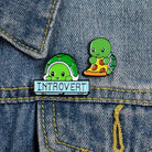 Adorable Introvert Turtle Enamel Pins - Cosparty