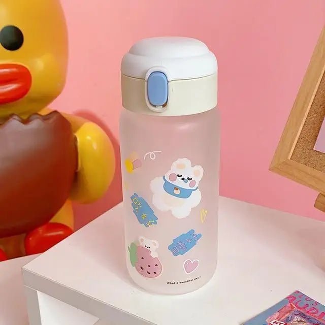 Adorable Japanese Bear Water Bottles for Kawaii Aesthetics - Cosparty