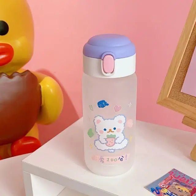 Adorable Japanese Bear Water Bottles for Kawaii Aesthetics - Cosparty