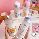 Adorable Japanese Bear Water Bottles for Kawaii Aesthetics - sippy cup