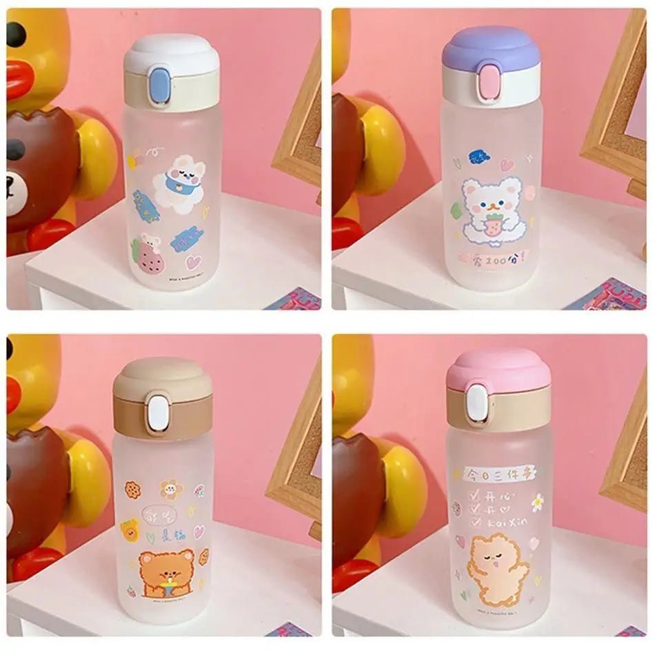 Adorable Japanese Bear Water Bottles for Kawaii Aesthetics - Cosparty