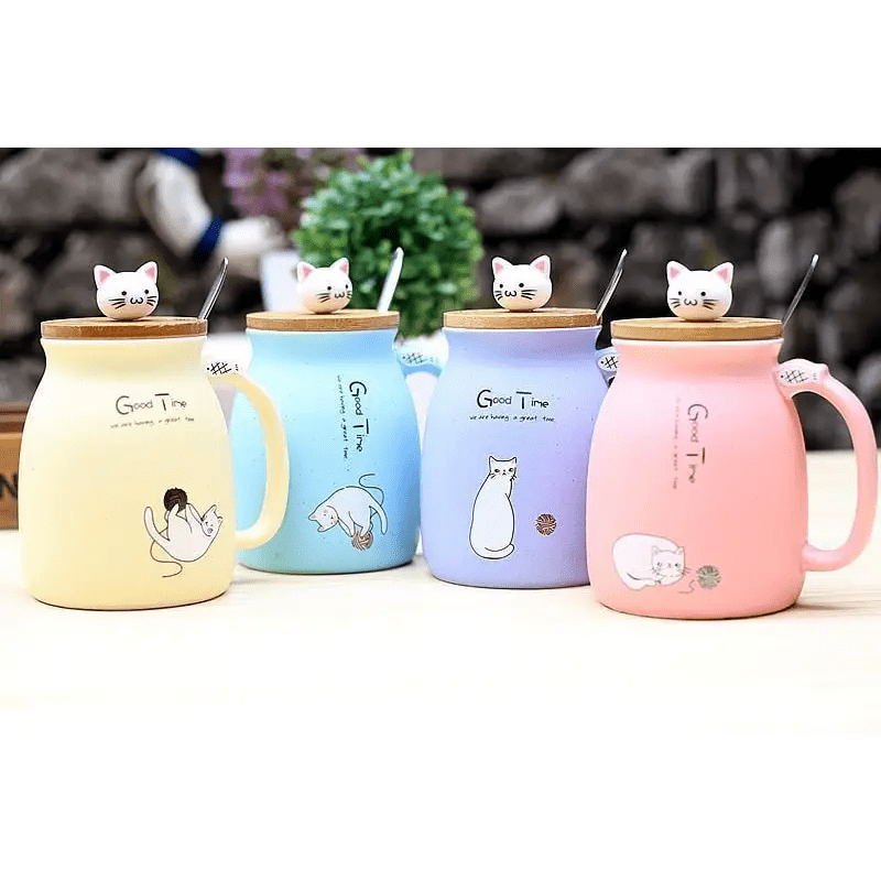 Adorable Kitten Coffee Mugs Made of Heat Resistant Ceramic - Cosparty