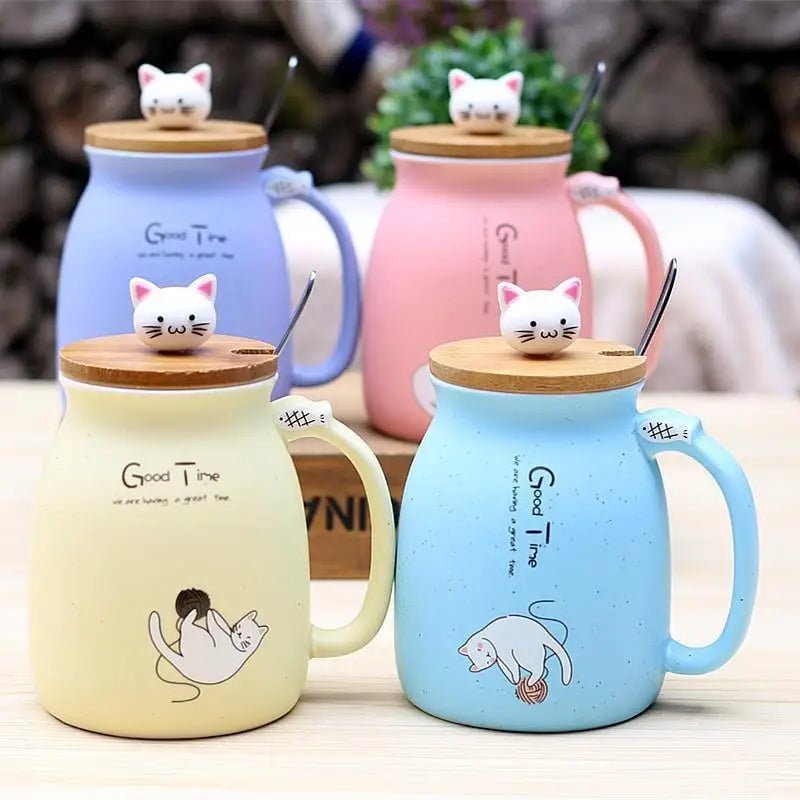 Adorable Kitten Coffee Mugs Made of Heat Resistant Ceramic - Cosparty