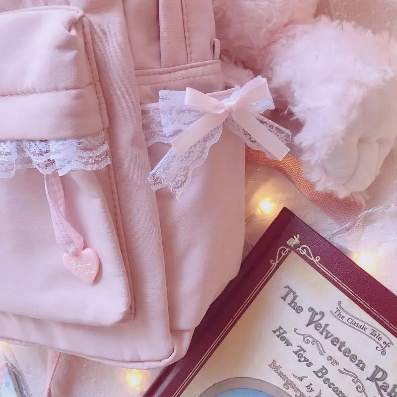 Adorable Kitten Fairy - Kei Backpack with Ribbons and Lace Trim - Cosparty