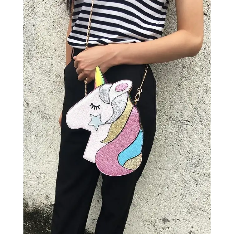 Adorable Magical Unicorn 3D Handbag in Vegan Leather - bag