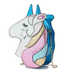 Adorable Magical Unicorn 3D Handbag in Vegan Leather - Blue - bag