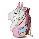 Adorable Magical Unicorn 3D Handbag in Vegan Leather - Pink - bag