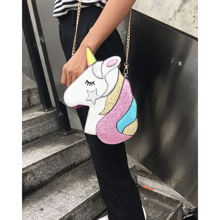 Adorable Magical Unicorn 3D Handbag in Vegan Leather - Cosparty