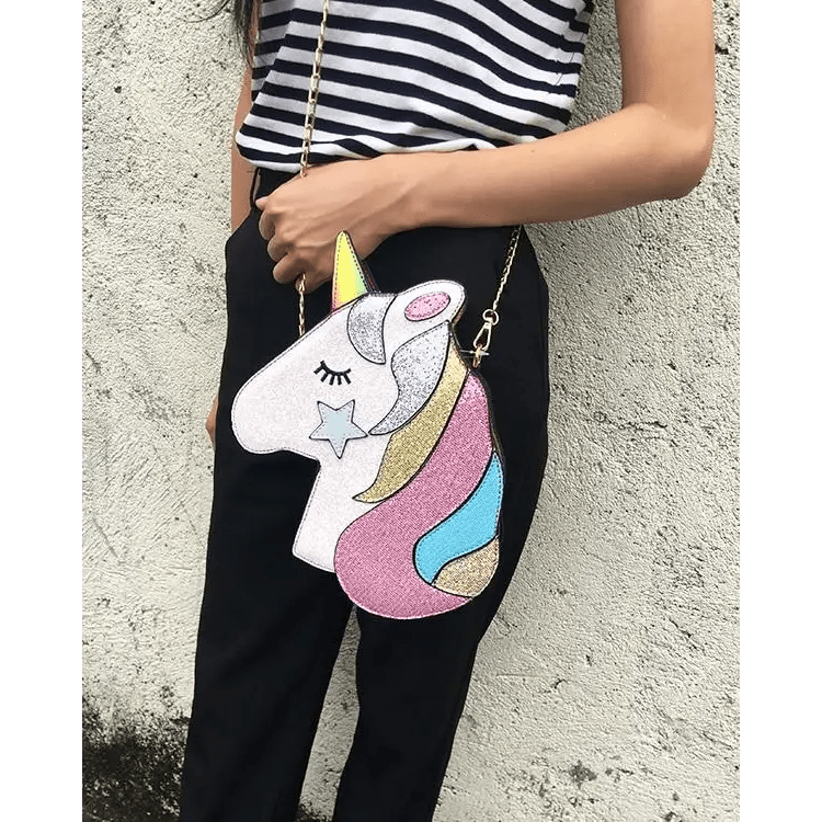 Adorable Magical Unicorn 3D Handbag in Vegan Leather - Cosparty