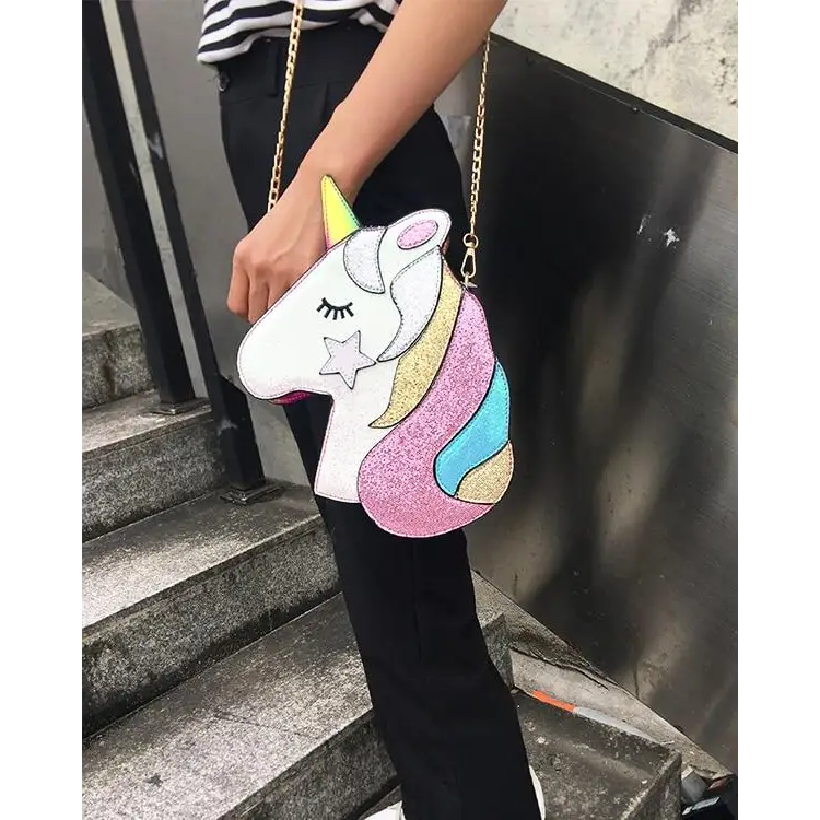 Adorable Magical Unicorn 3D Handbag in Vegan Leather - bag