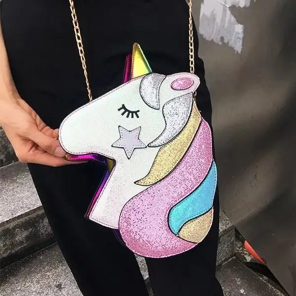 Adorable Magical Unicorn 3D Handbag in Vegan Leather - Cosparty