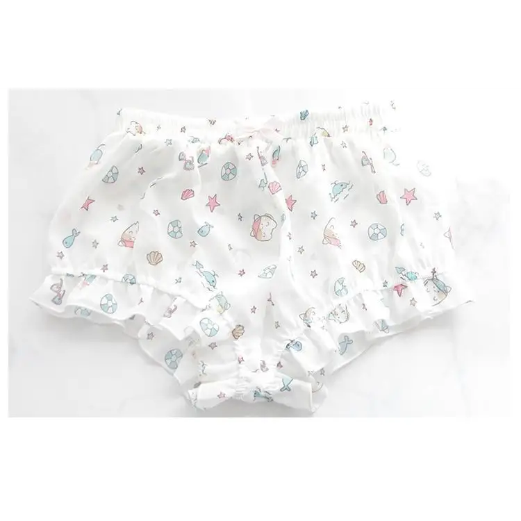 Adorable Mermaid Kitten Seashell Bloomer Shorts for Youthful Fashion - shorts