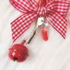 Adorable Nipple Clamps with Jingly Bells and Plaid Ribbons - accessories