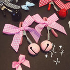 Adorable Nipple Clamps with Jingly Bells and Plaid Ribbons - Cosparty