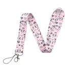 Adorable Panda Lanyard in Blue or Pink for Kawaii Style - Cosparty