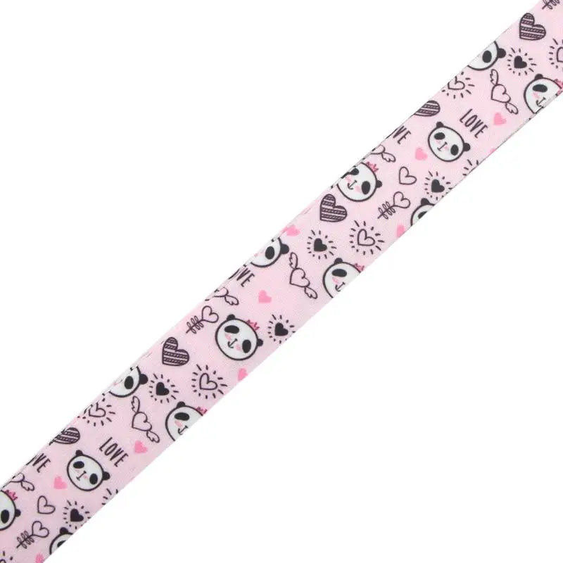 Adorable Panda Lanyard in Blue or Pink for Kawaii Style - necklace