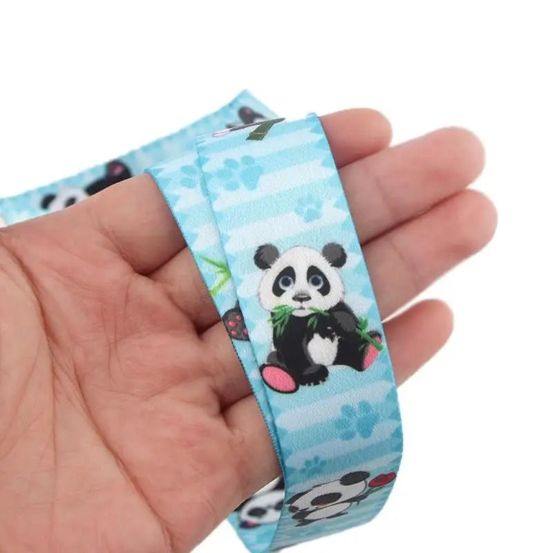Adorable Panda Lanyard in Blue or Pink for Kawaii Style - Cosparty