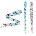 Adorable Panda Lanyard in Blue or Pink for Kawaii Style - necklace