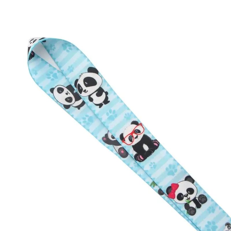 Adorable Panda Lanyard in Blue or Pink for Kawaii Style - Cosparty