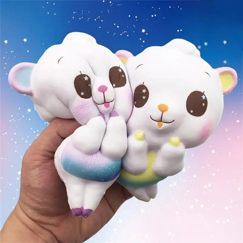 Adorable Pastel Baby Bear Squeeze Toy for Stress Relief - Cosparty
