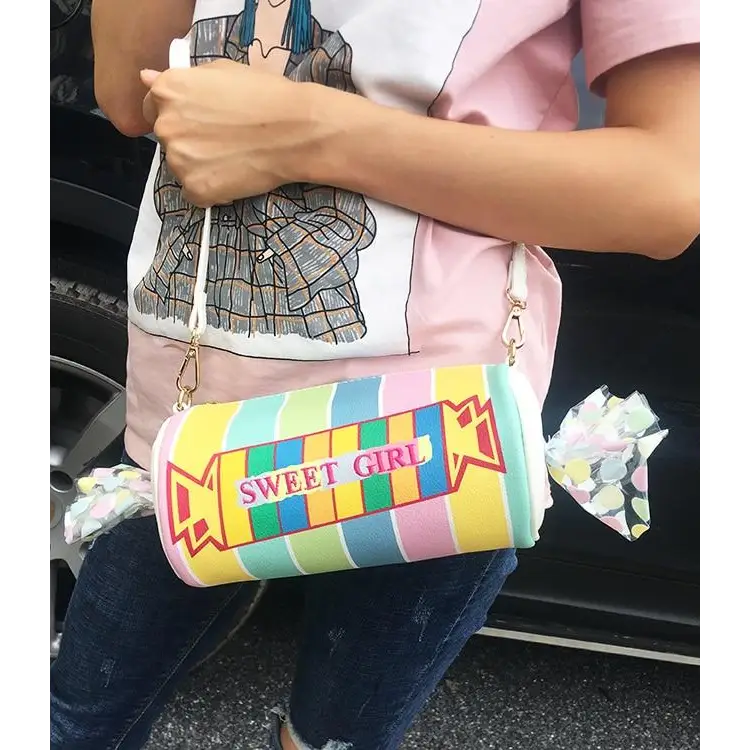 Adorable Pastel Rocket Candy Purse for Kawaii Style and Space - purse