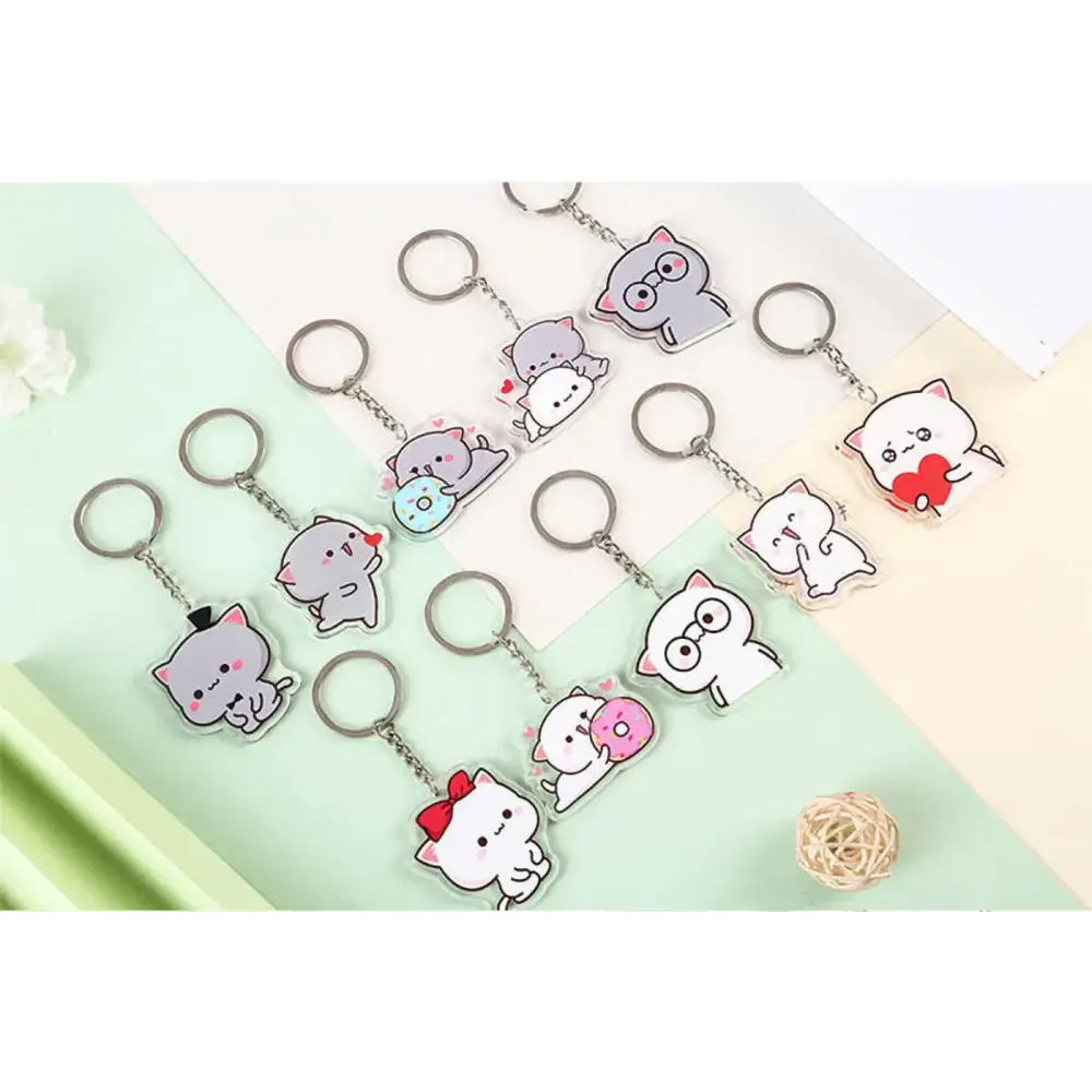 Adorable Peach & Goma Keychains for Fans of the Lovable Duo