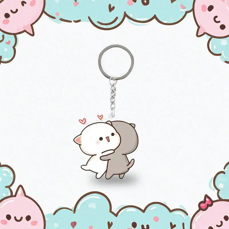 Adorable Peach & Goma Keychains for Fans of the Lovable Duo