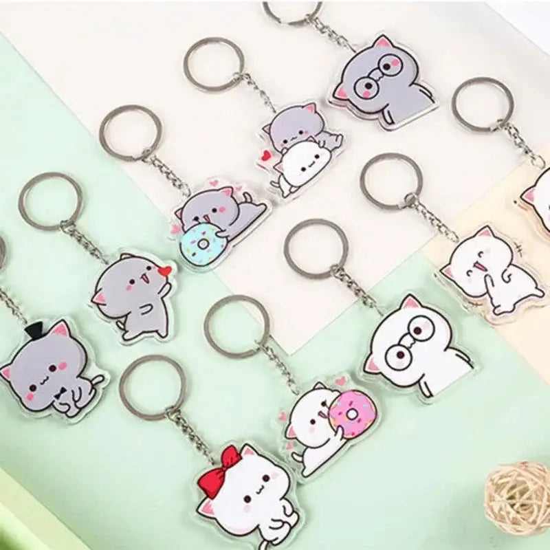 Adorable Peach & Goma Keychains for Fans of the Lovable Duo