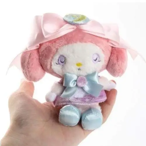 Adorable Pink Bunny Plush with Keychain Attachment - stuffed animal