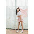 Adorable Pleated Corset Skirts in Three Colors with Ribbon Bows - skirt