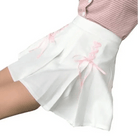 Adorable Pleated Corset Skirts in Three Colors with Ribbon Bows - Cosparty
