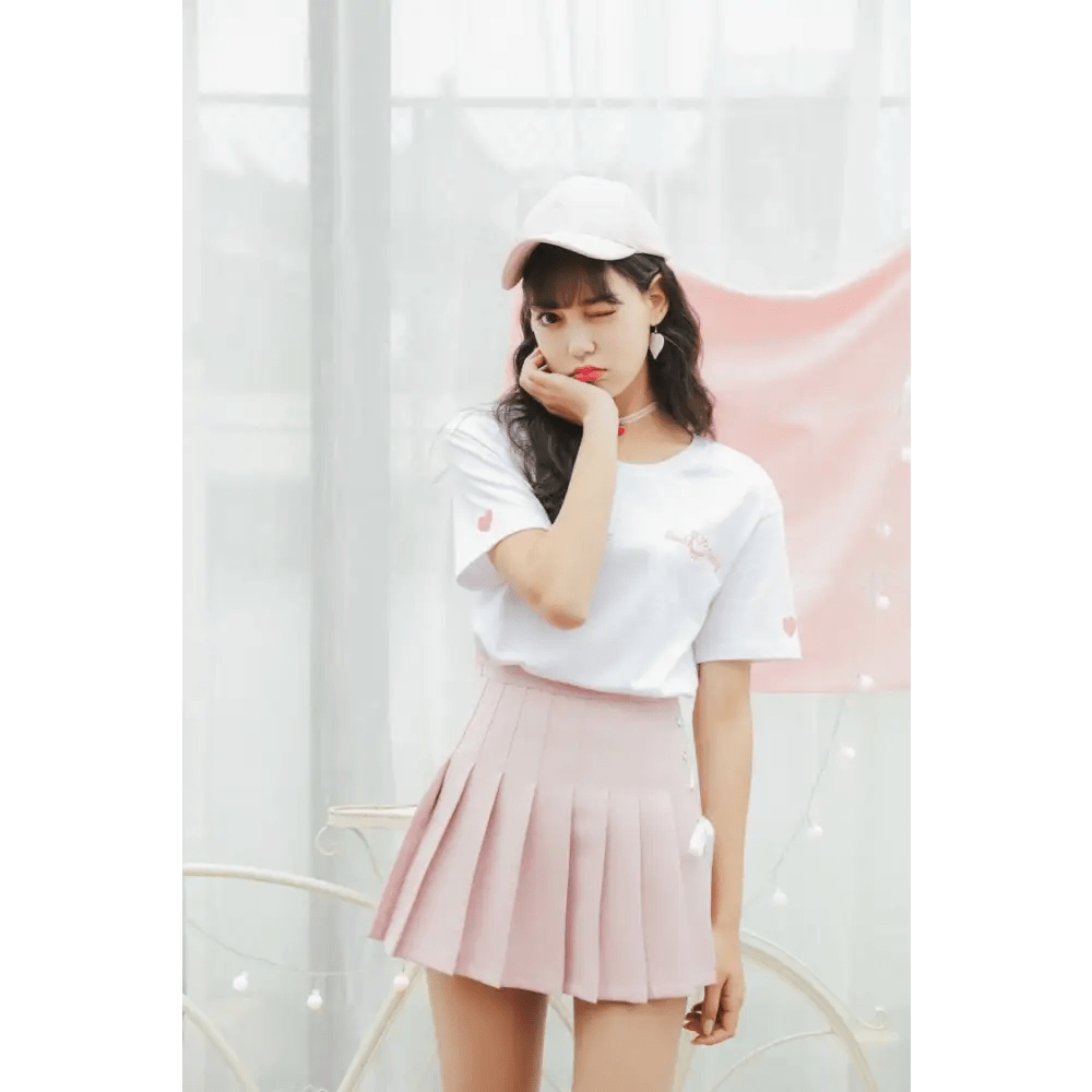 Adorable Pleated Corset Skirts in Three Colors with Ribbon Bows - Cosparty