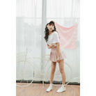 Adorable Pleated Corset Skirts in Three Colors with Ribbon Bows - Cosparty